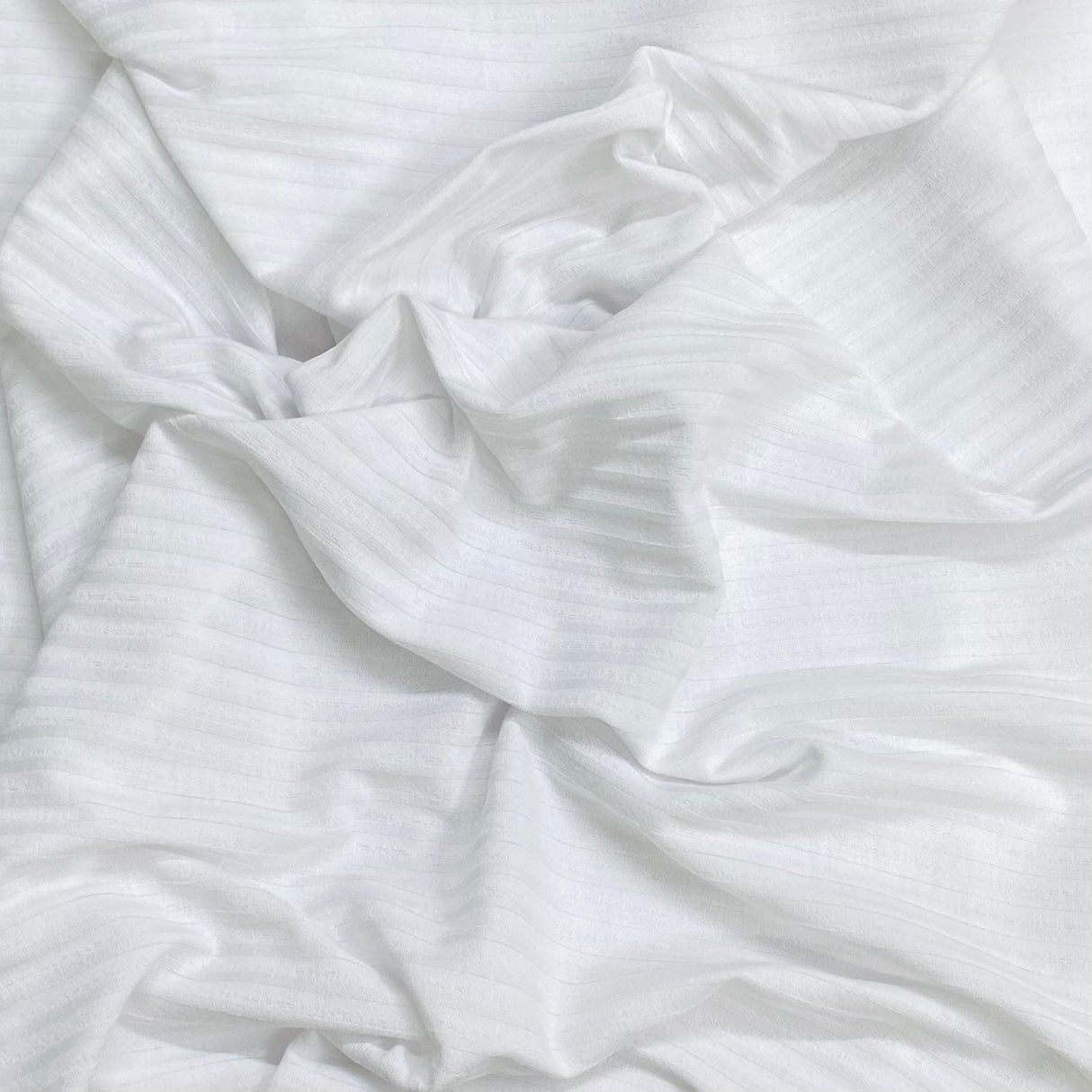 Pound A Metre 3 Metres Luxurious Ribbed Jersey 55” Wide - (White) (EOL)