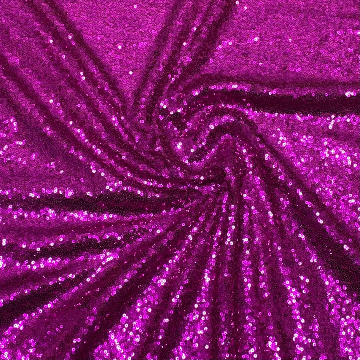 Pound A Metre 3 Metres 3 Metres - Luxurious Sequins On Net - 55" Wide - Cerise