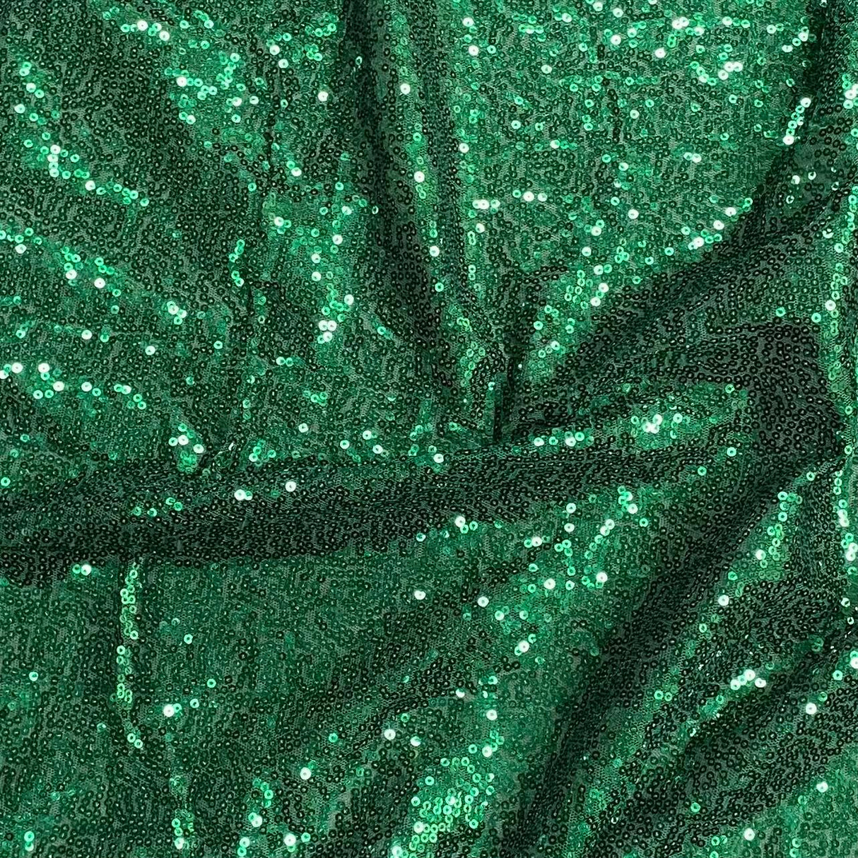 Pound A Metre 3 Metres 3 Metres - Luxurious Sequins On Net - 55" Wide - (Emerald)