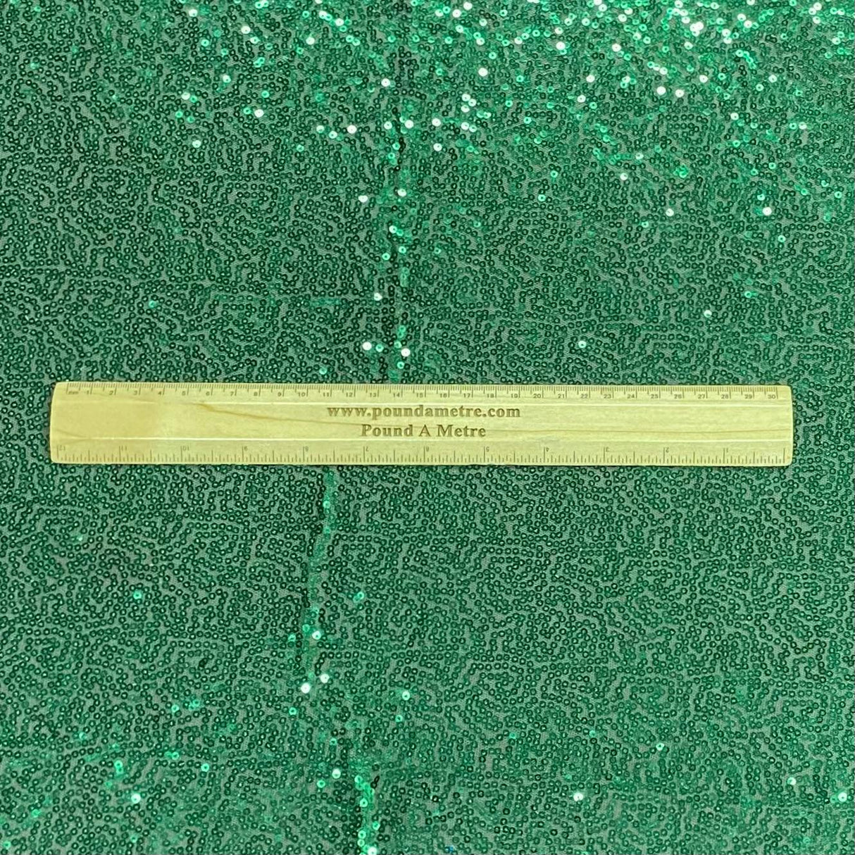 Pound A Metre 3 Metres 3 Metres - Luxurious Sequins On Net - 55" Wide - (Emerald)
