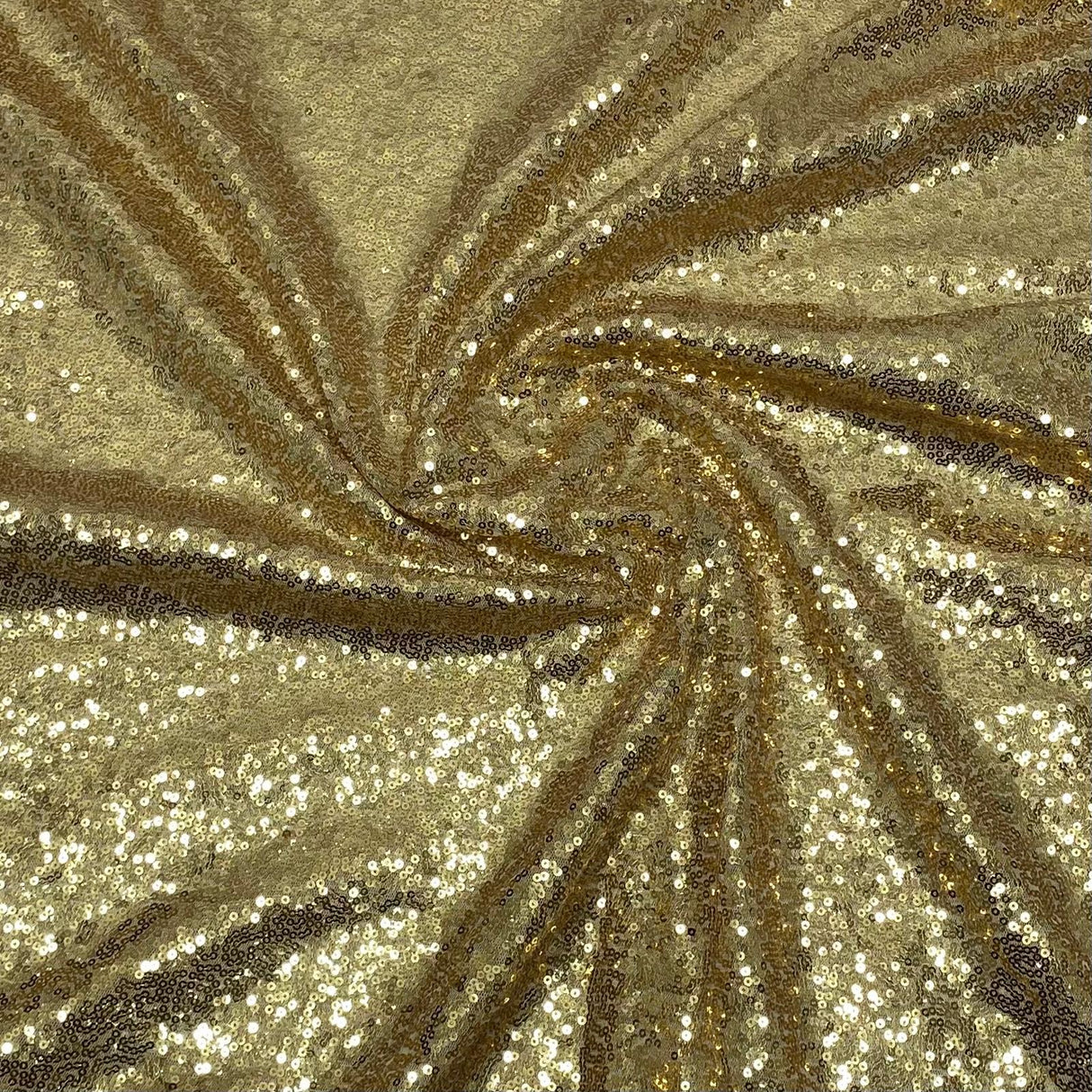 Pound A Metre 3 Metres 3 Metres - Luxurious Sequins On Net - 55" Wide - Gold