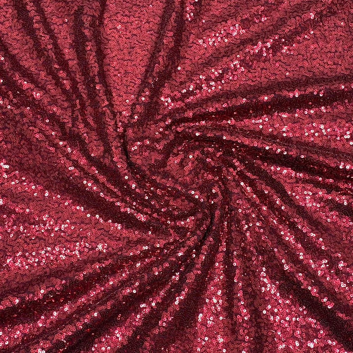 Pound A Metre 3 Metres 3 Metres - Luxurious Sequins On Net - 55" Wide - Maroon