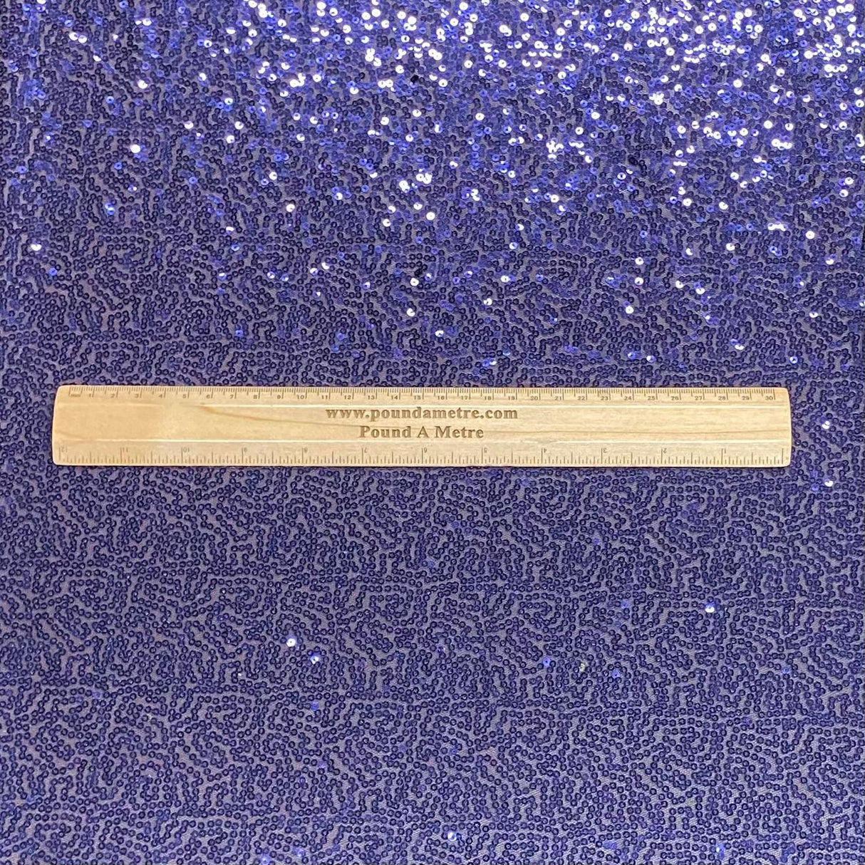 Pound A Metre 3 Metres 3 Metres - Luxurious Sequins On Net - 55" Wide - (Navy)