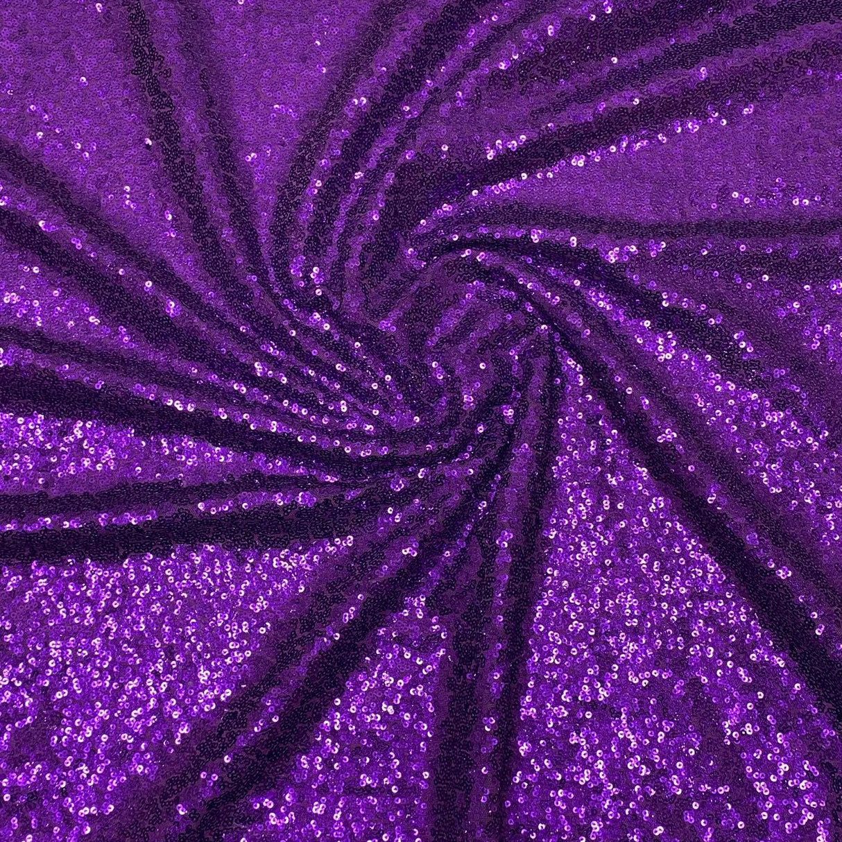 Pound A Metre 3 Metres 3 Metres - Luxurious Sequins On Net - 55" Wide - Purple