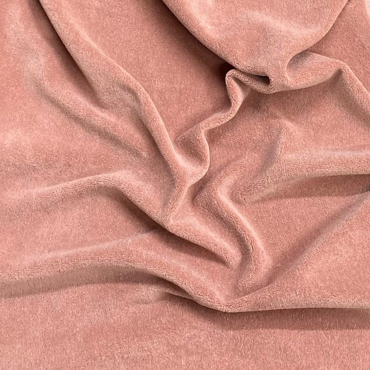 Pound A Metre 3 Metres Luxurious Terry Velour Fabric – 55" Wide (Mauve)
