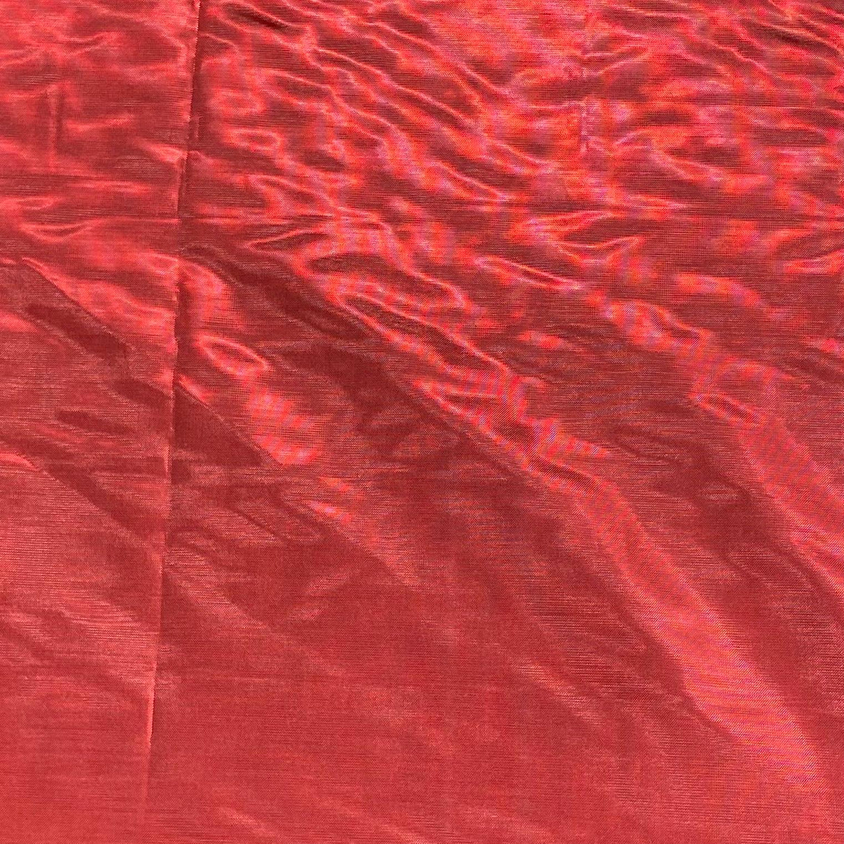 Pound A Metre 3 Metres 3 Metres, Luxury Aurora Foil Tricot Lame 55" Wide (Red)