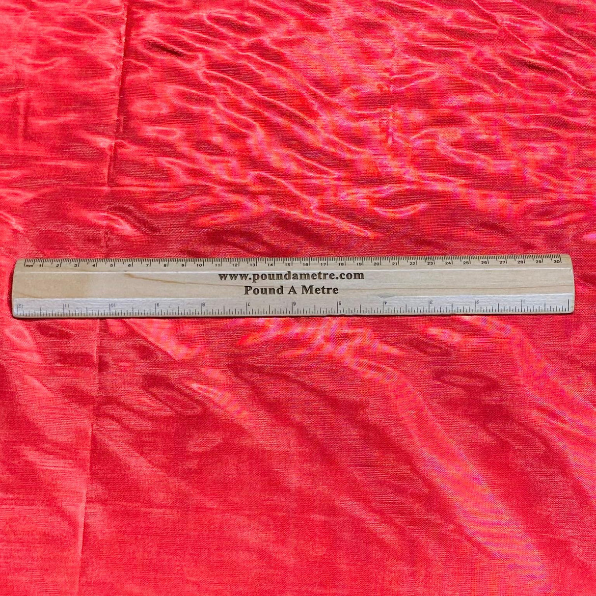 Pound A Metre 3 Metres 3 Metres, Luxury Aurora Foil Tricot Lame 55" Wide (Red)
