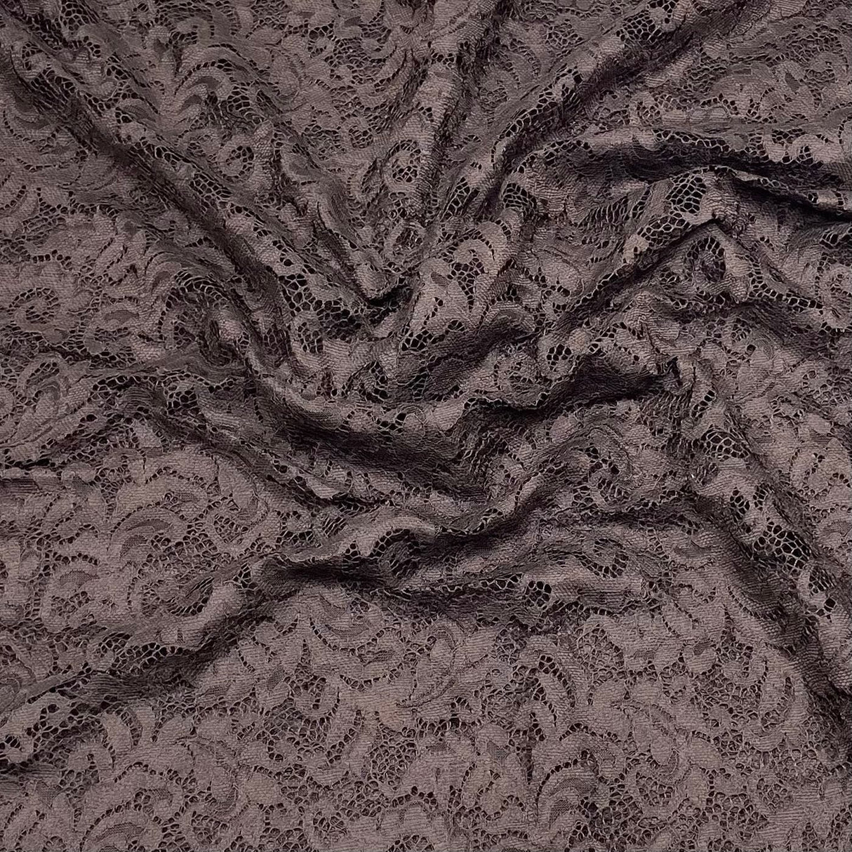 Pound A Metre 3 Metres 3 Metres Luxury Bridal Lace Fabric - 55" Wide (Brown)