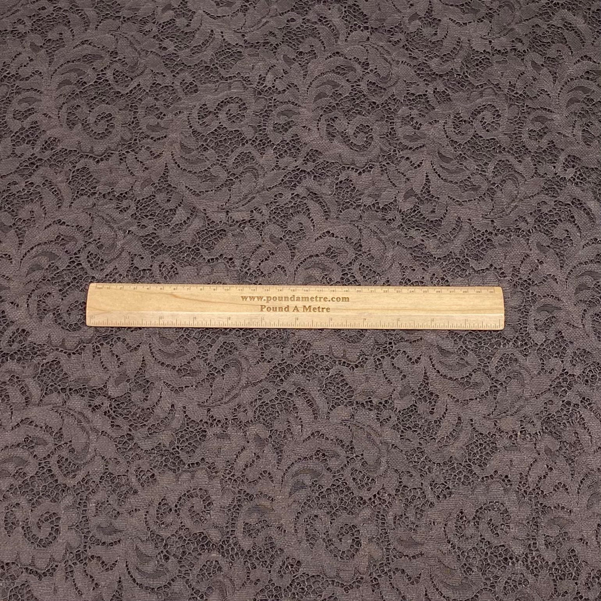 Pound A Metre 3 Metres 3 Metres Luxury Bridal Lace Fabric - 55" Wide (Brown)