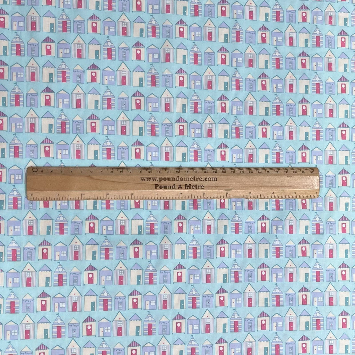 Pound A Metre 3 Metres Luxury Cotton Poplin Fabric – 45'' Wide (Sky House)