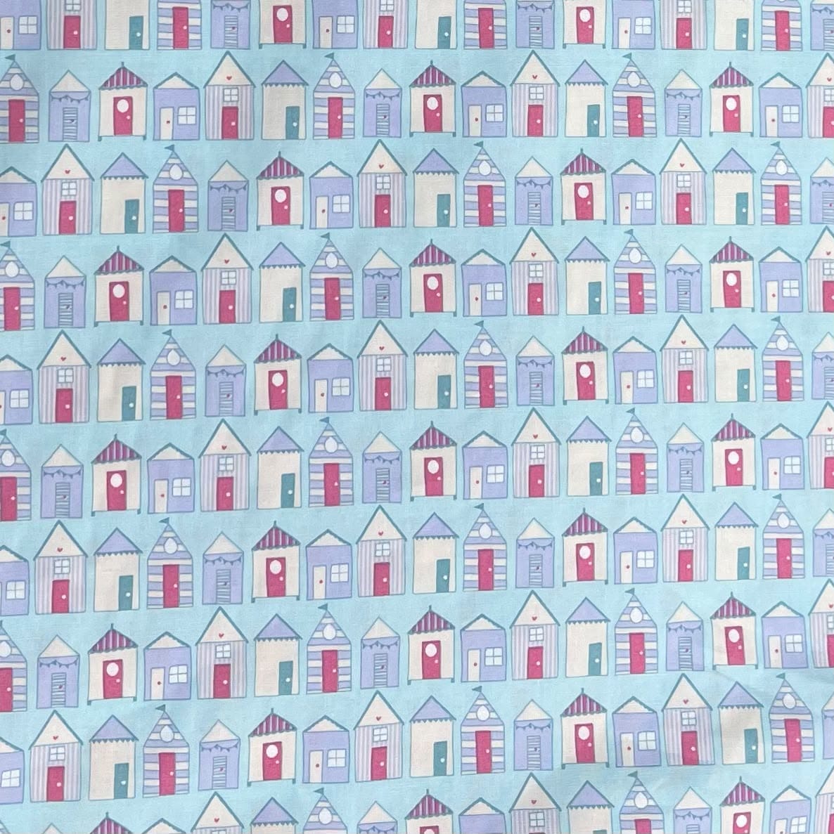 Pound A Metre 3 Metres Luxury Cotton Poplin Fabric – 45'' Wide (Sky House)
