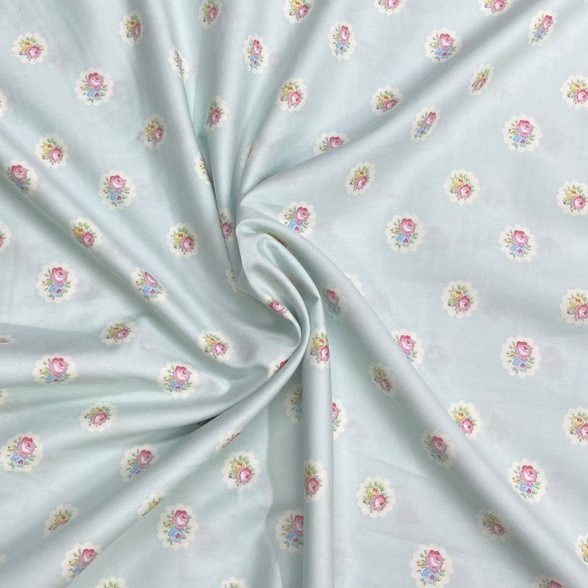 Pound A Metre 3 Metres Luxury Cotton Poplin Fabric – 45'' Wide (Sky)