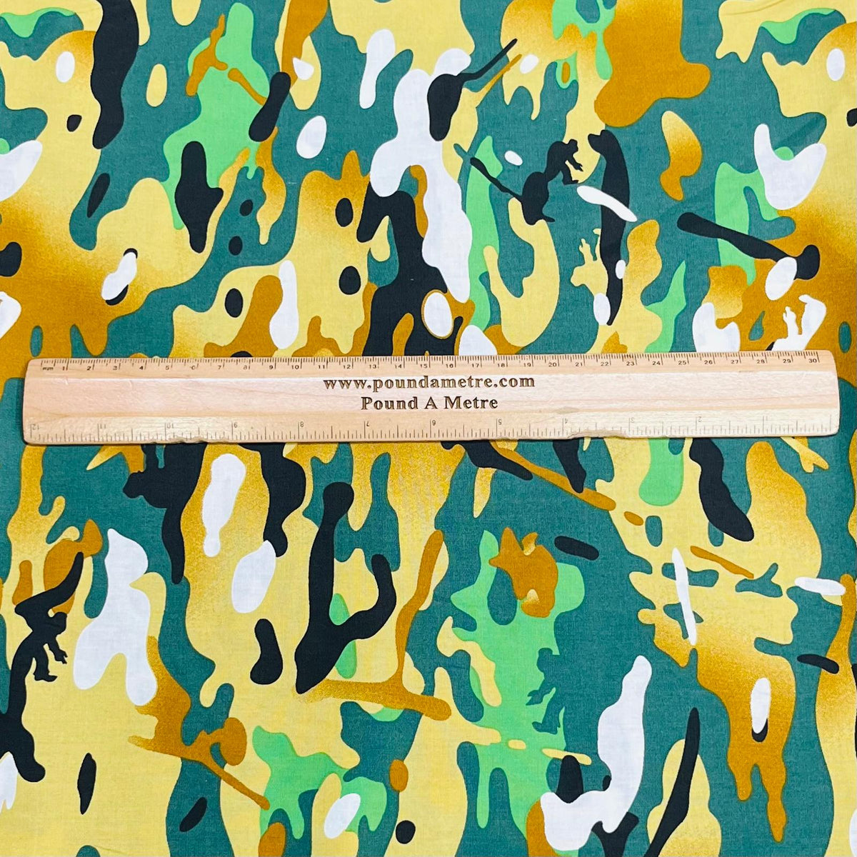 Pound A Metre 3 Metres Luxury Cotton Poplin Fabric – 60'' Wide (Army)