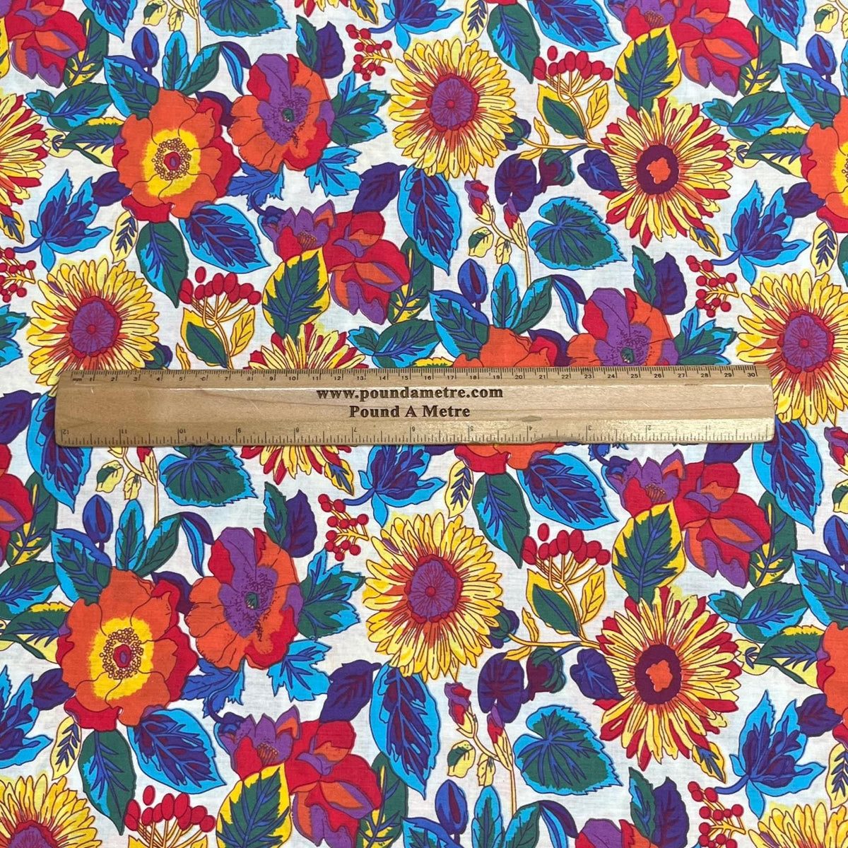 Pound A Metre 3 Metres Luxury Cotton Poplin Fabric – 60'' Wide (Colourful)
