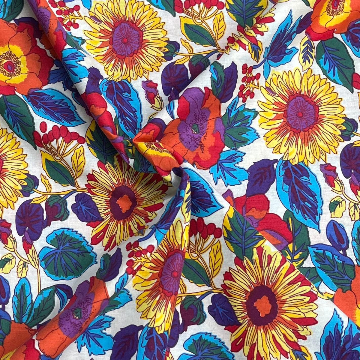Pound A Metre 3 Metres Luxury Cotton Poplin Fabric – 60'' Wide (Colourful)