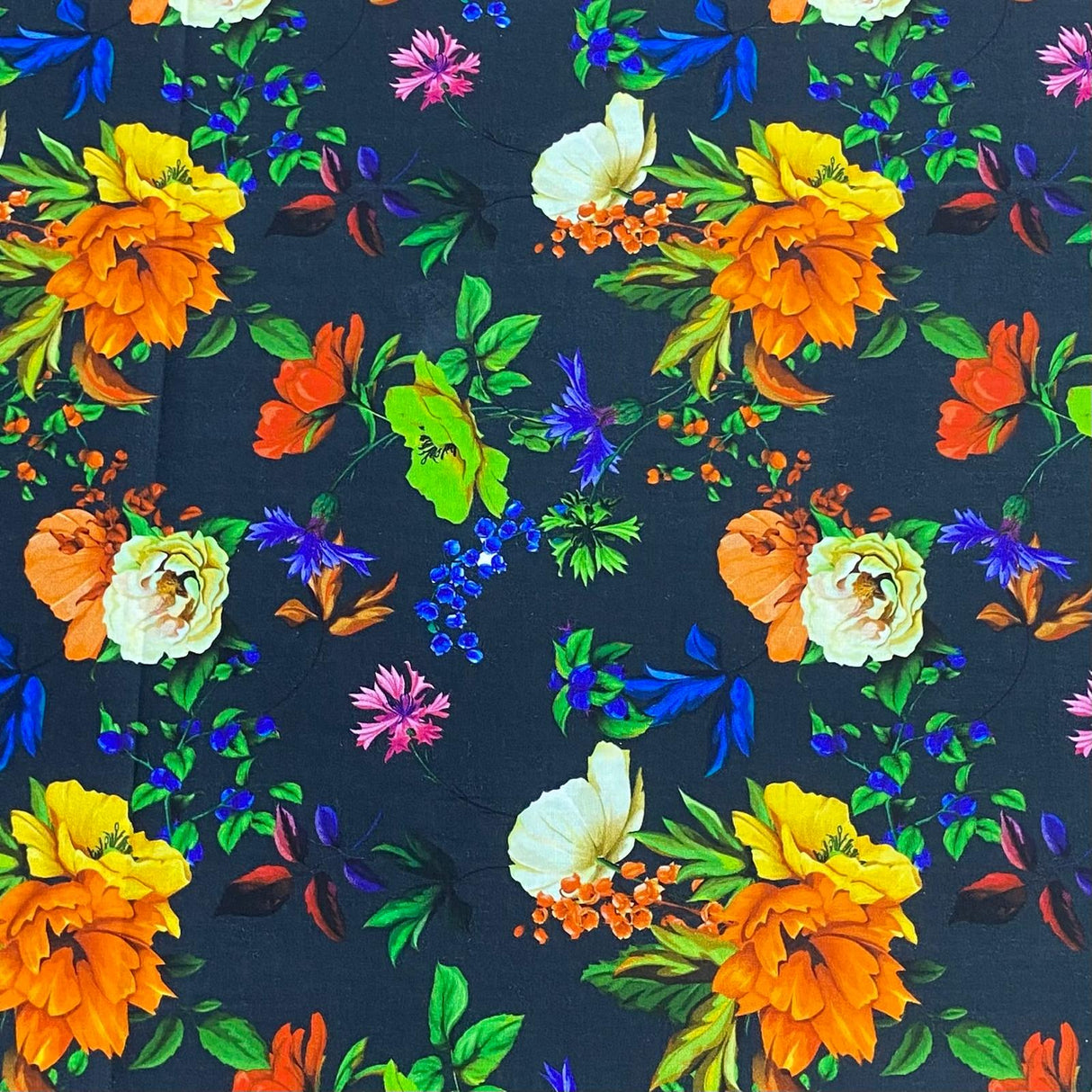 Pound A Metre Per 3 Metres 3 Metres Luxury Cotton Sateen - 45" Wide (Garden)
