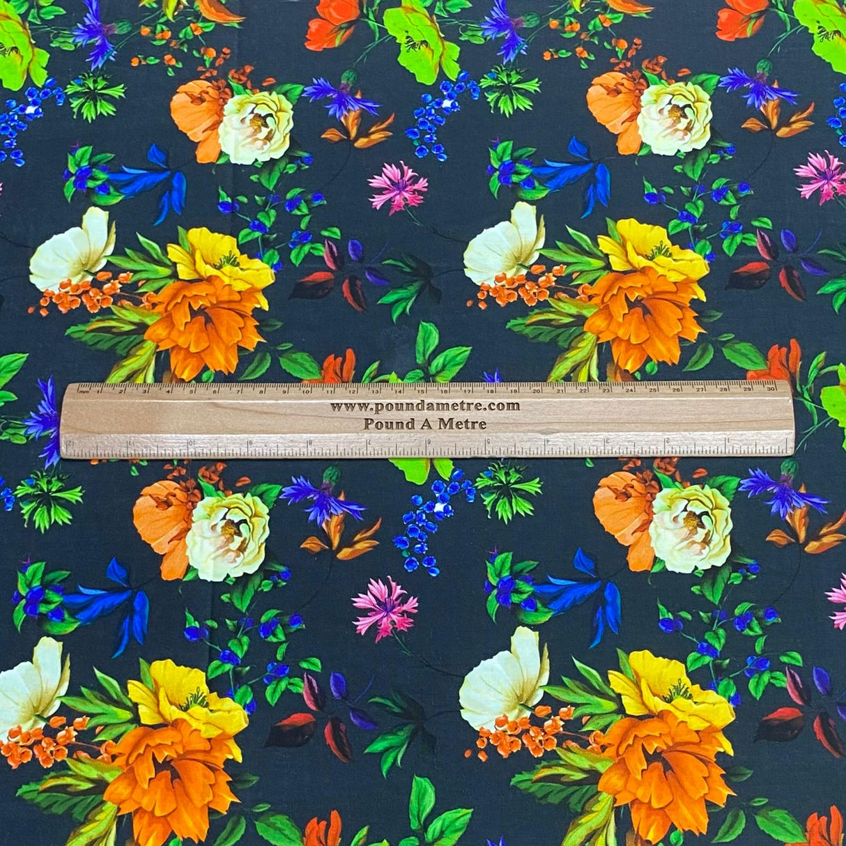 Pound A Metre Per 3 Metres 3 Metres Luxury Cotton Sateen - 45" Wide (Garden)