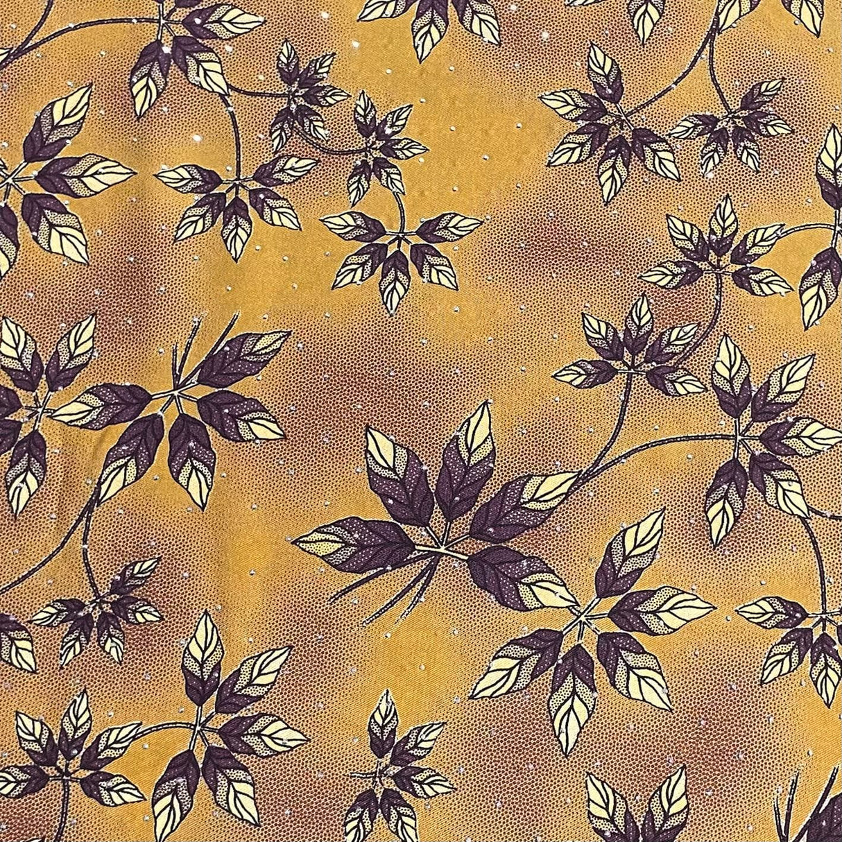 Pound A Metre 3 Metres Luxury Diamante Printed Winter Viscose- 55'' - (Plum)