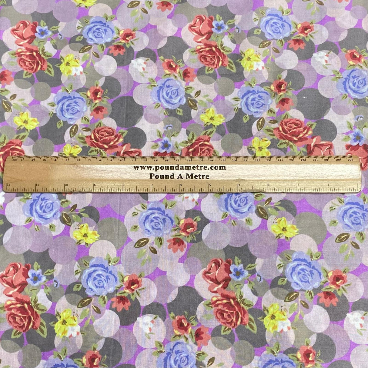 Pound A Metre 3 Metres 3 Metres, Luxury Dressmaking 100% Digital Printed Cotton Lawn- 55" (Eden)