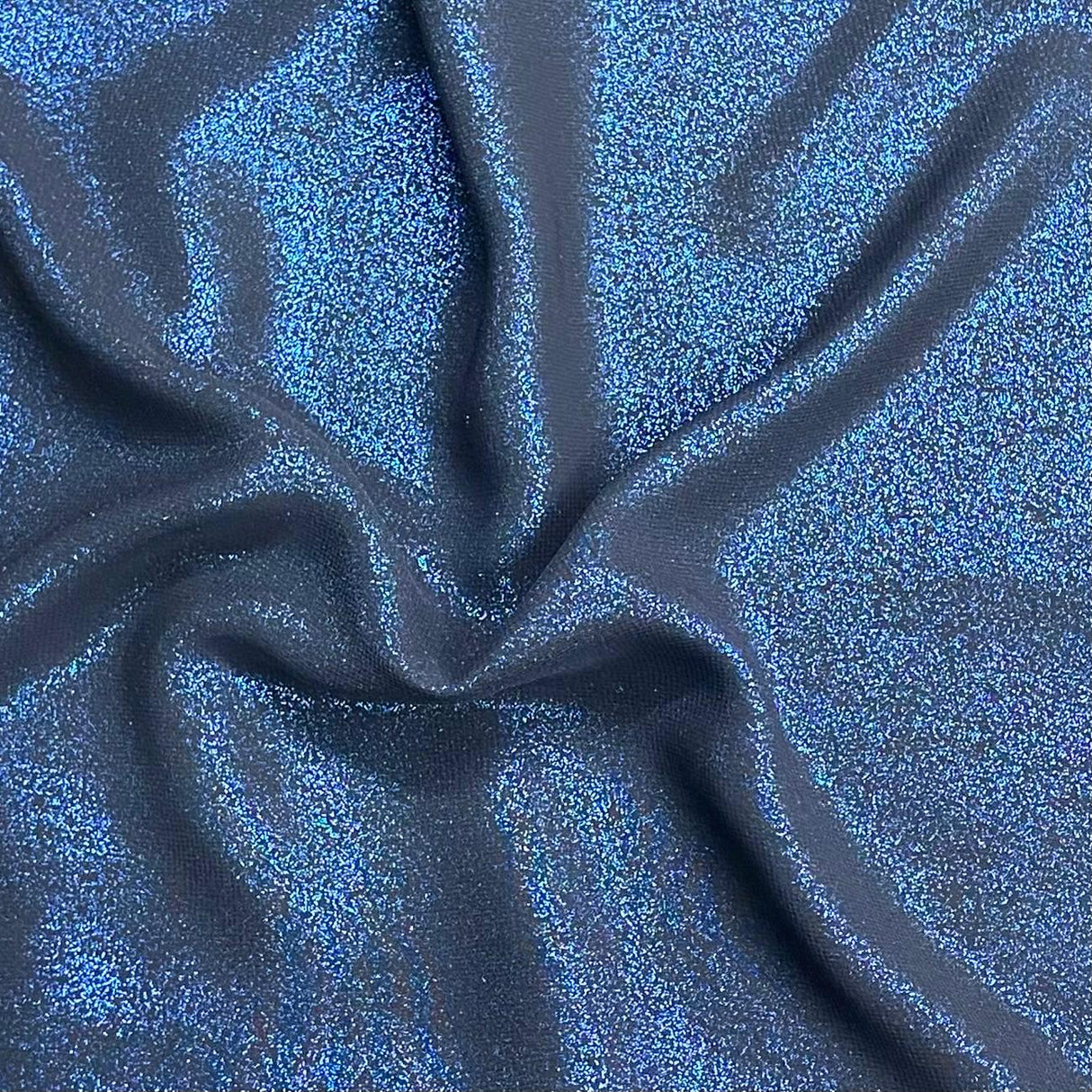 Pound A Metre 3 Metres Luxury Dressmaking Metallic Chiffon- 55" Wide - (Blue Metallic) (EOL)