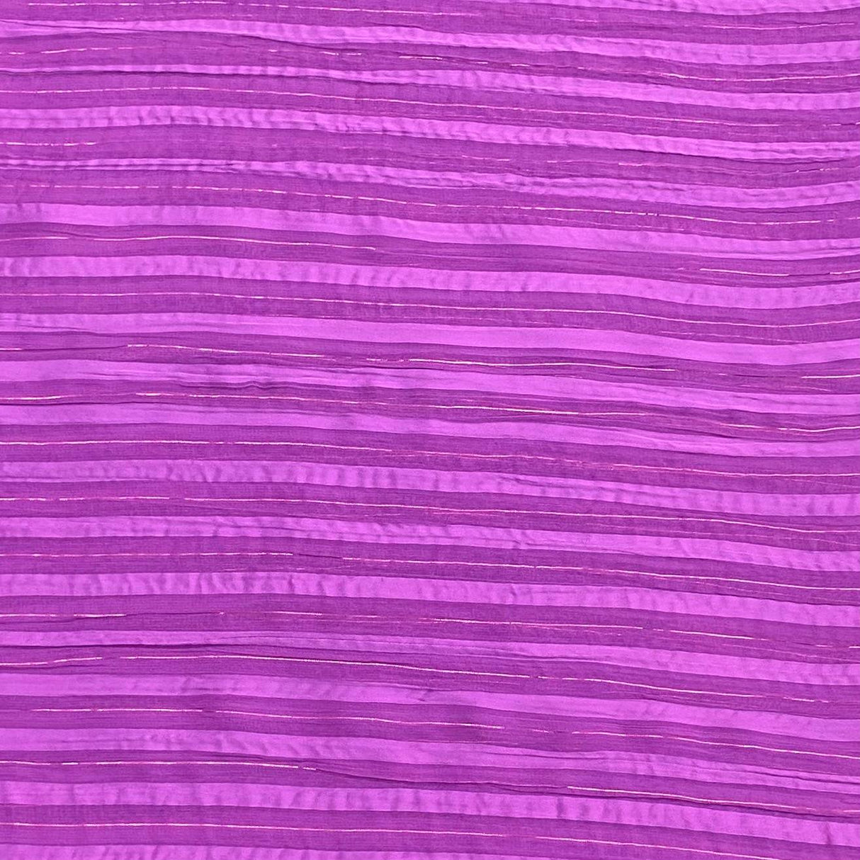 Pound A Metre 3 Metres Luxury Dressmaking Metallic Chiffon- 55" Wide - (Purple)