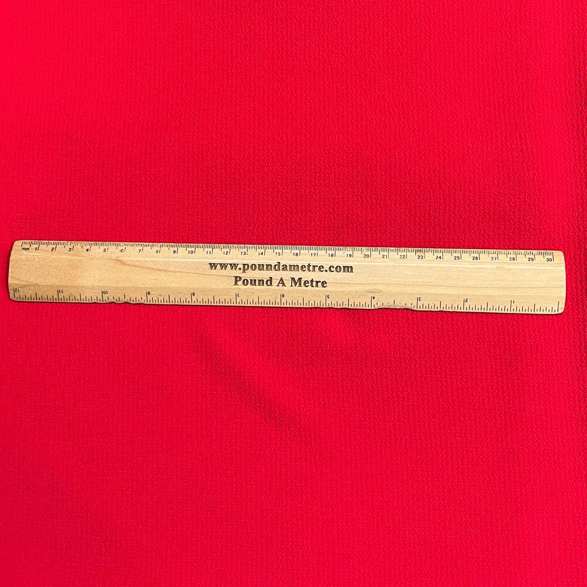 Pound A Metre 3 Metres, Luxury Linen Crepe - 55” Wide (Red)
