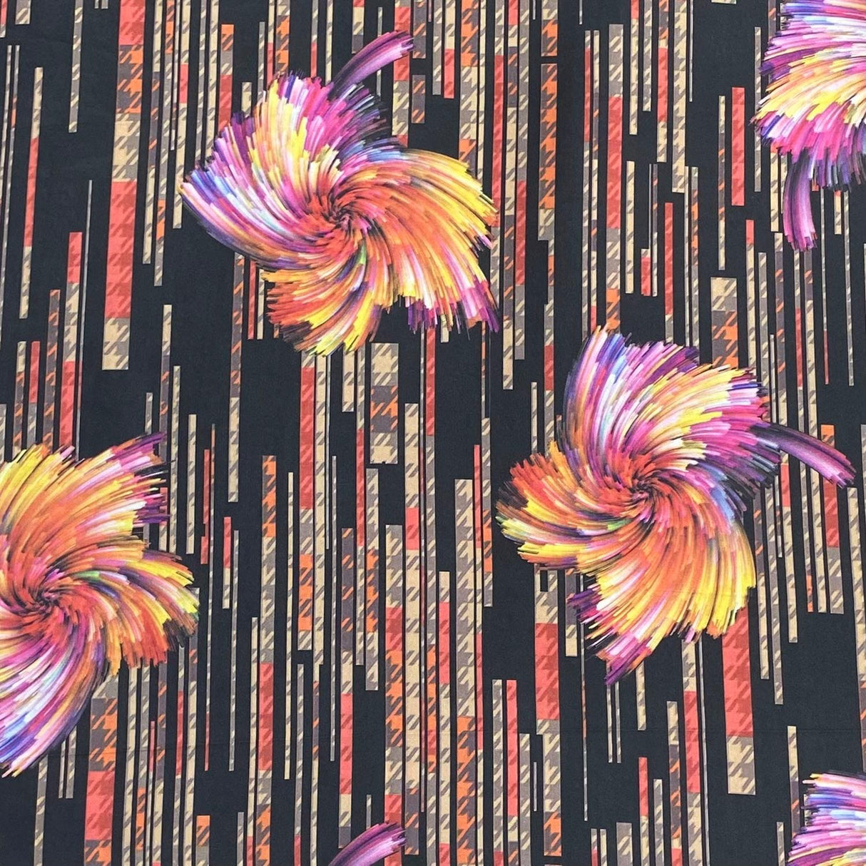 Pound A Metre 3 Metres Luxury Lounge Wear Printed Satin 55” Wide (Floral)