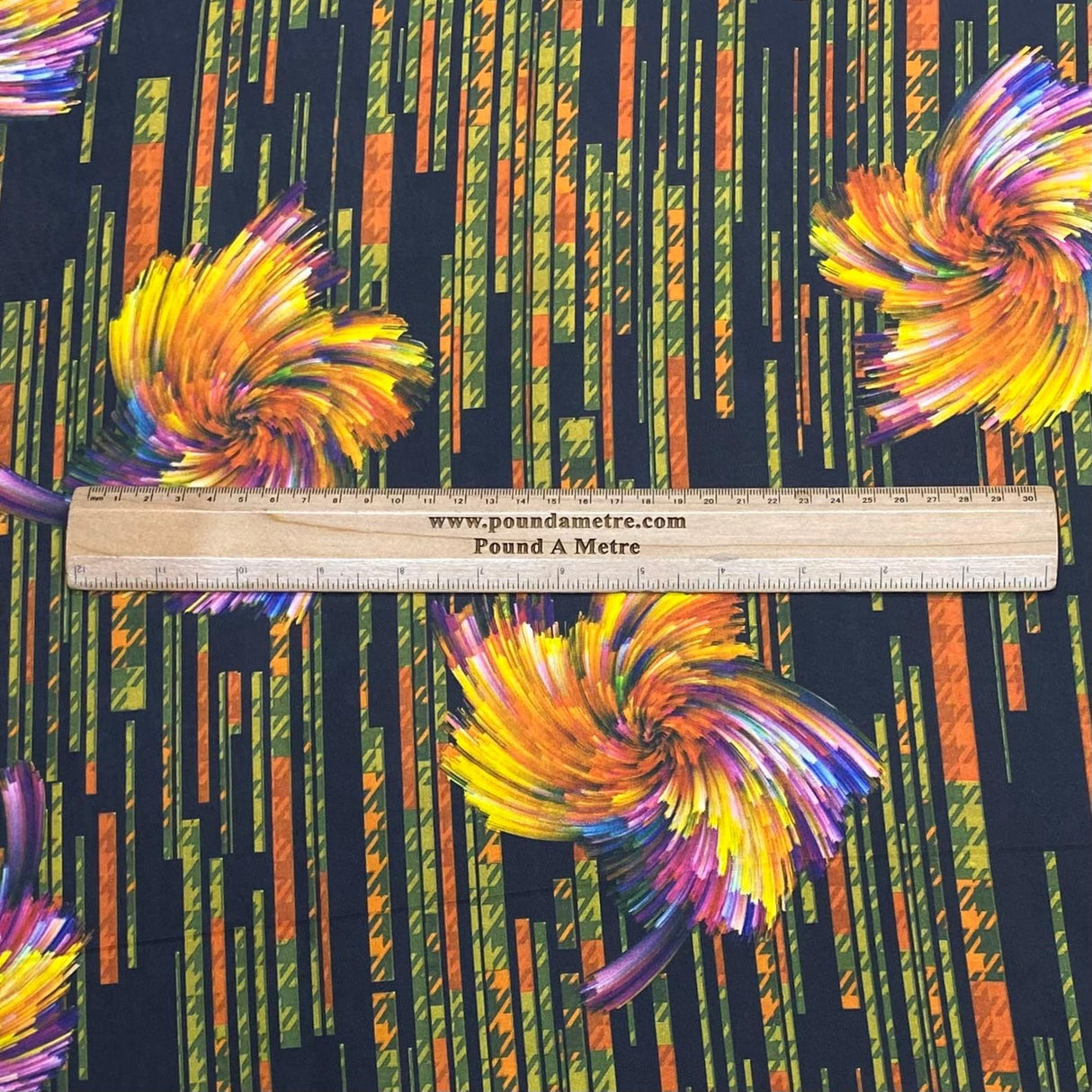 Pound A Metre 3 Metres Luxury Lounge Wear Printed Satin 55” Wide (Orange Floral)