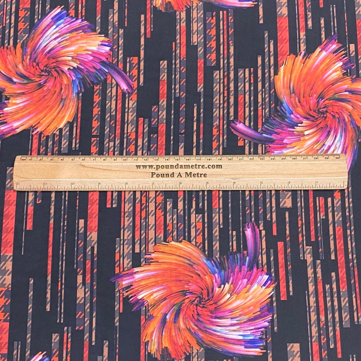 Pound A Metre 3 Metres Luxury Lounge Wear Printed Satin 55” Wide (Red Floral)