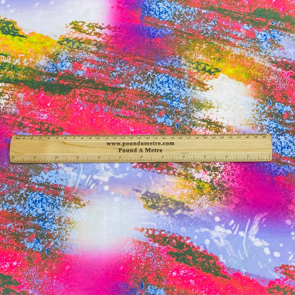 Pound A Metre 3 Metres Luxury Lounge Wear Printed Satin 55” Wide (Splash)