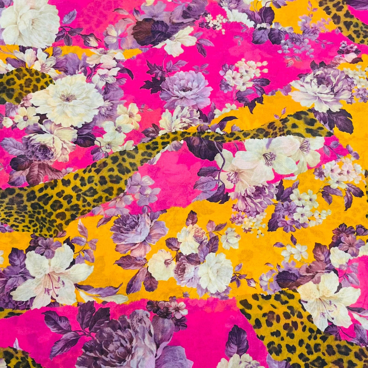 Pound A Metre 3 Metres Luxury Printed Chiffon- 55" Wide- (Animals)