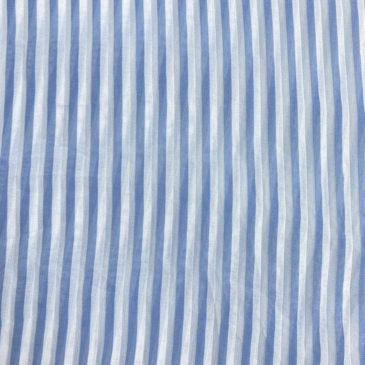 Pound A Metre 3 Metres Luxury Printed Chiffon- 55" Wide- (Blue & White)