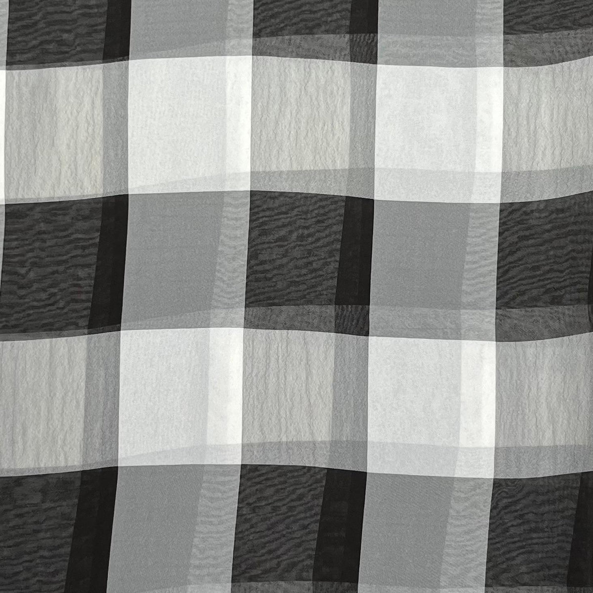 Pound A Metre 3 Metres Luxury Printed Chiffon- 55" Wide- (Checks)