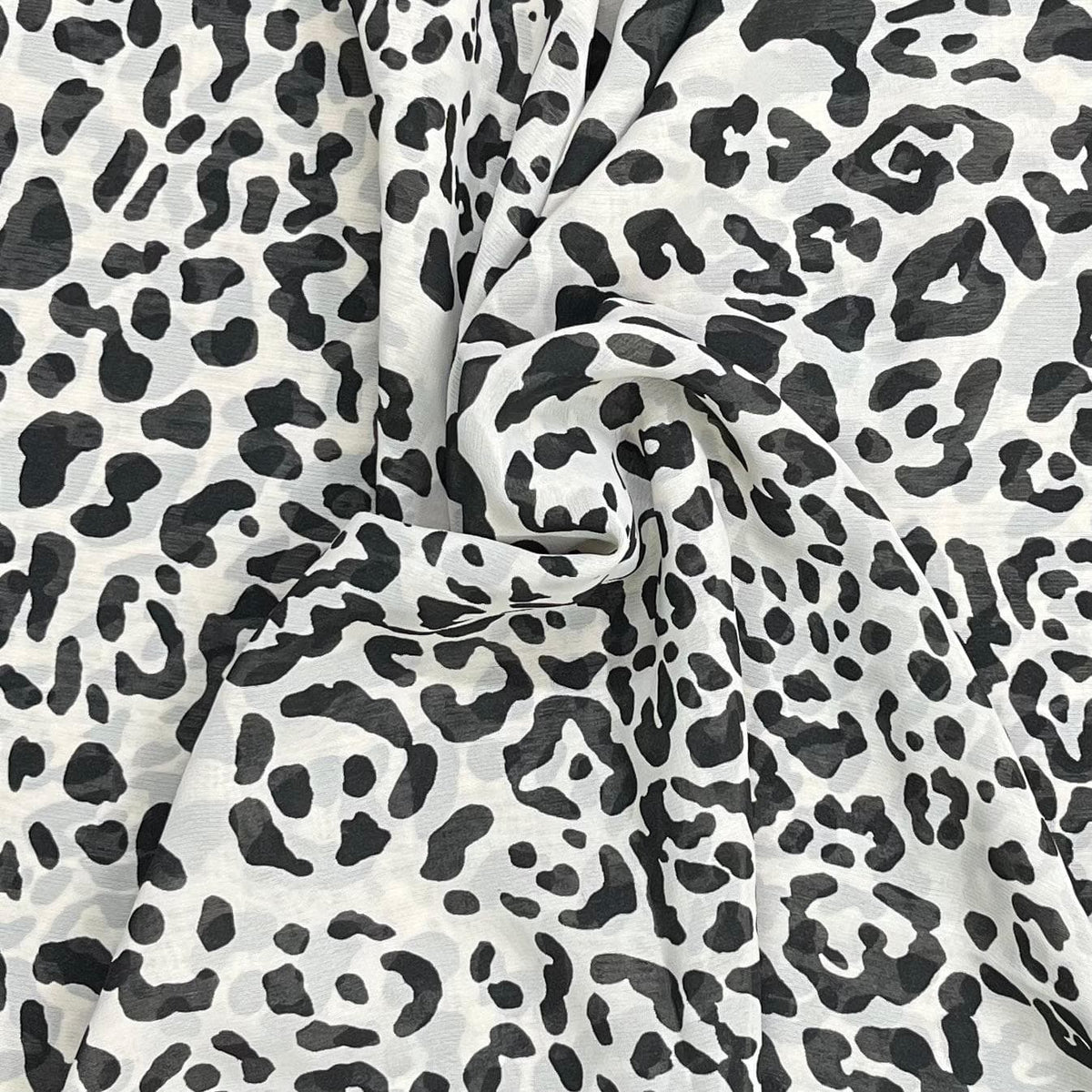 Pound A Metre 3 Metres Luxury Printed Chiffon- 55" Wide- (Cheetah)