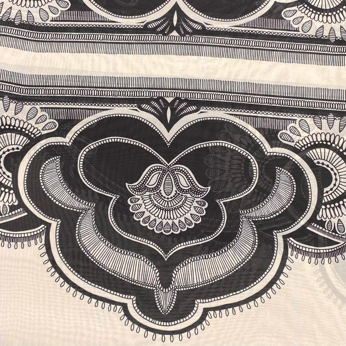 Pound A Metre 3 Metres Luxury Printed Chiffon- 55" Wide - (Paisley)