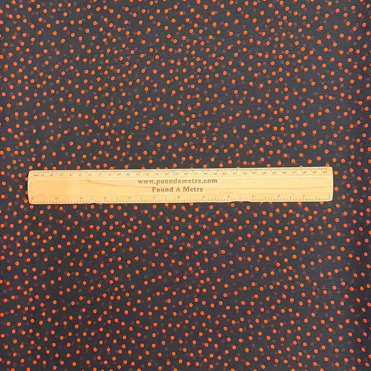 Pound A Metre 3 Metres Luxury Printed Chiffon- 55" Wide- (Polka)