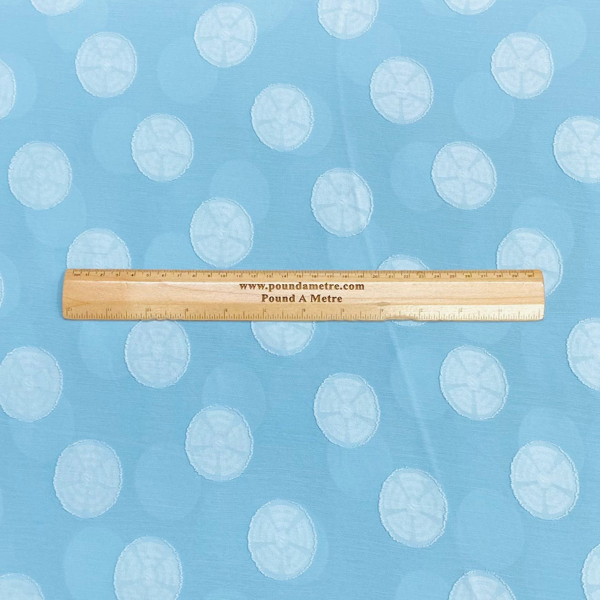 Pound A Metre 3 Metres Luxury Printed Chiffon- 55" Wide- (Sky Circle)