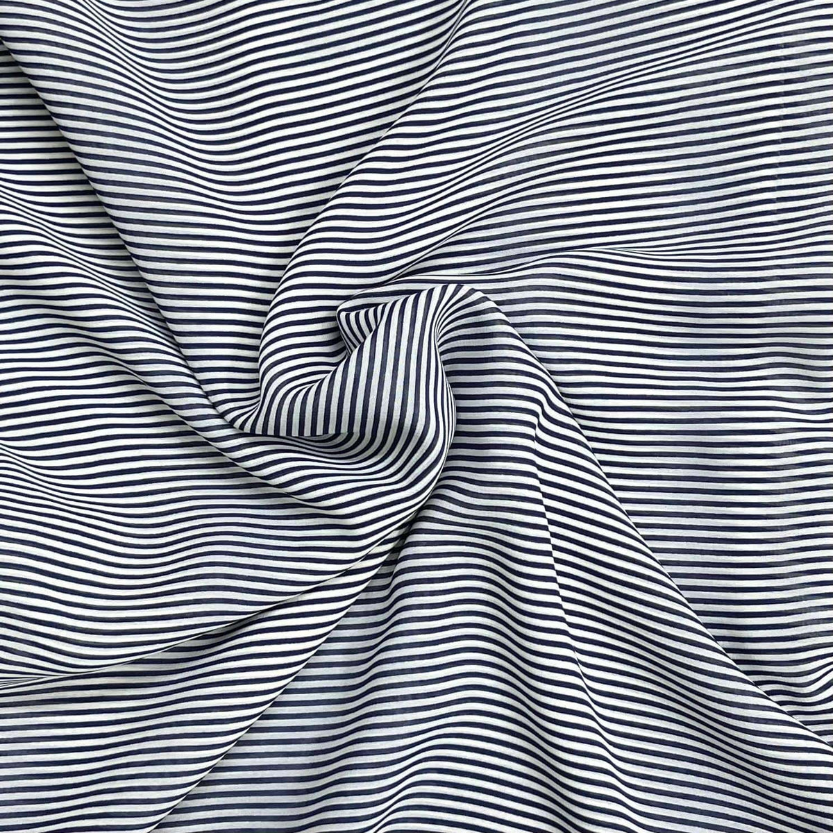 Pound A Metre 3 Metres Luxury Printed Chiffon- 55" Wide- (Stripes)