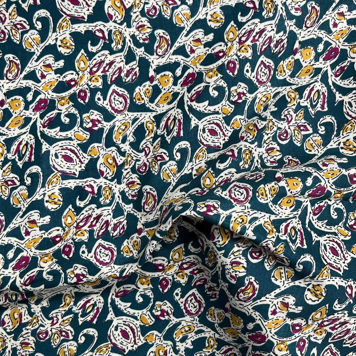 Pound A Metre 3 Metres Luxury Printed Cotton – 36" Wide- (Bottle Green)