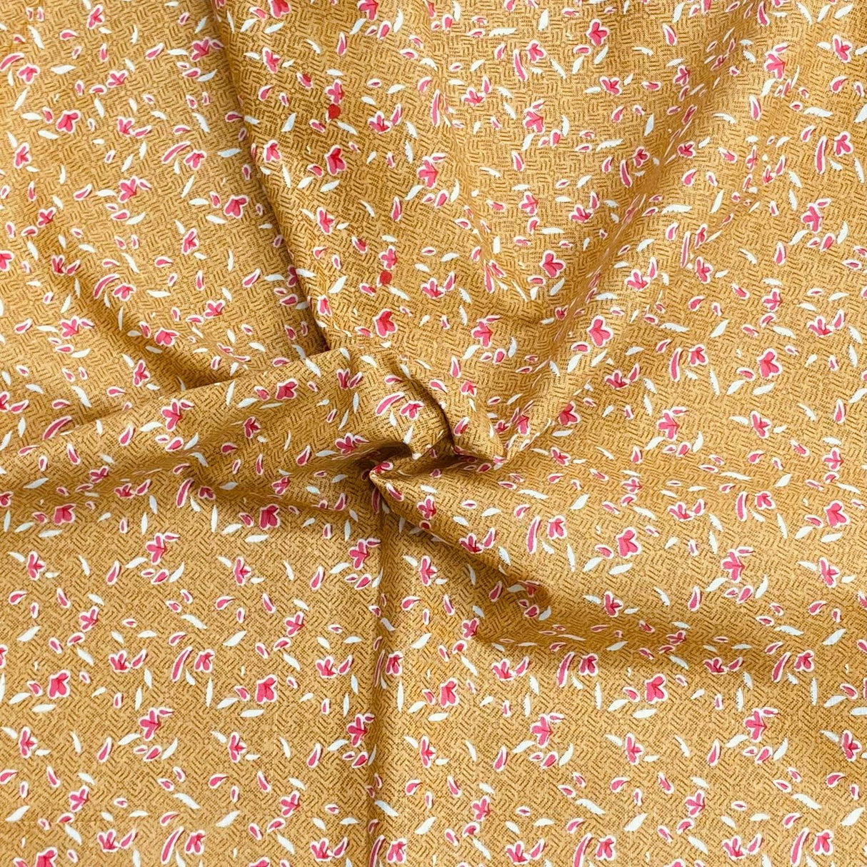 Pound A Metre 3 Metres Luxury Printed Cotton – 36" Wide- (Brown & Red)