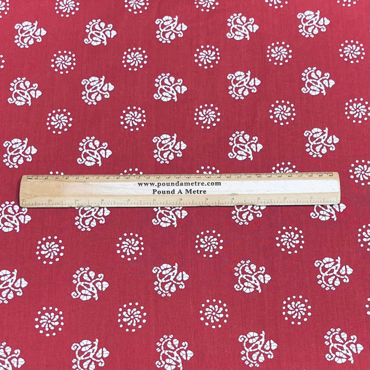 Pound A Metre 3 Metres Luxury Printed Cotton – 42" Wide- (Coral)