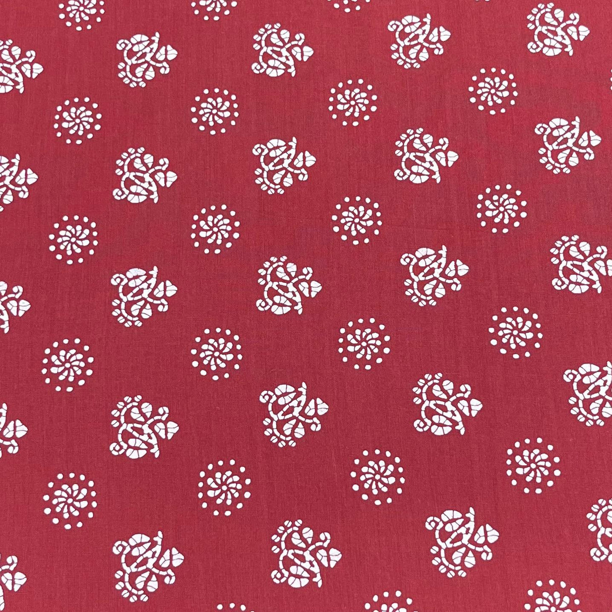 Pound A Metre 3 Metres Luxury Printed Cotton – 42" Wide- (Coral)