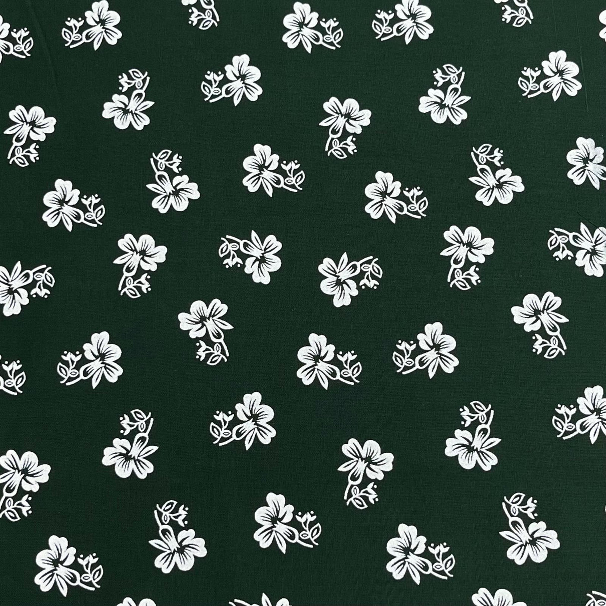 Pound A Metre 3 Metres Luxury Printed Cotton – 42" Wide- (Dark Green)