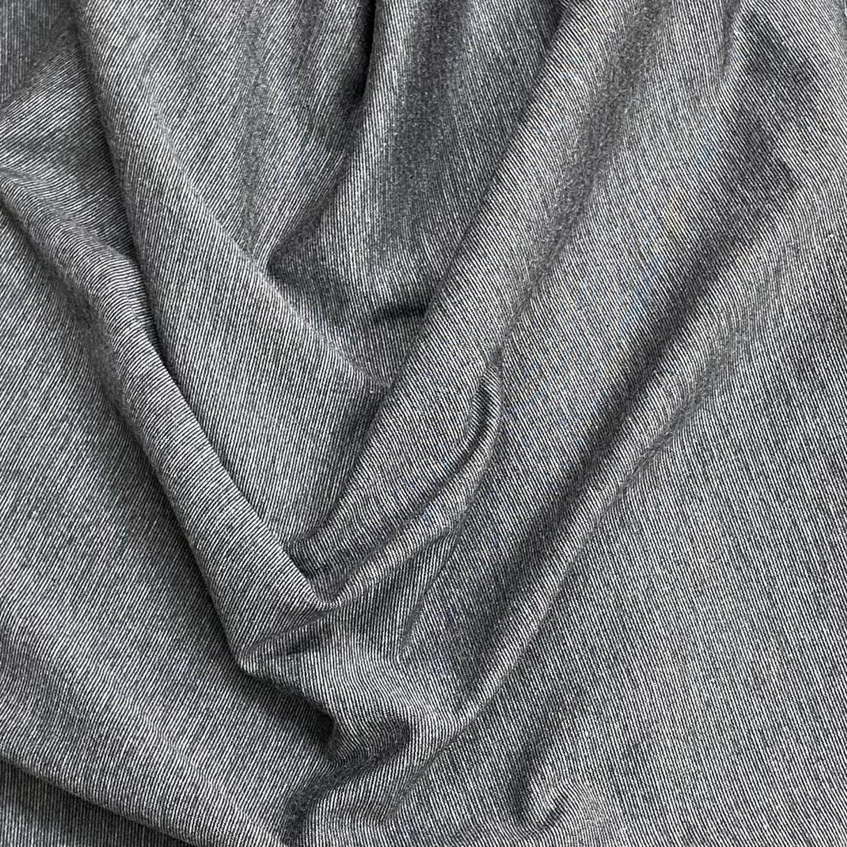 Pound A Metre 3 Metres Luxury Ribbed Jersey - 55" Wide (Dark Grey)