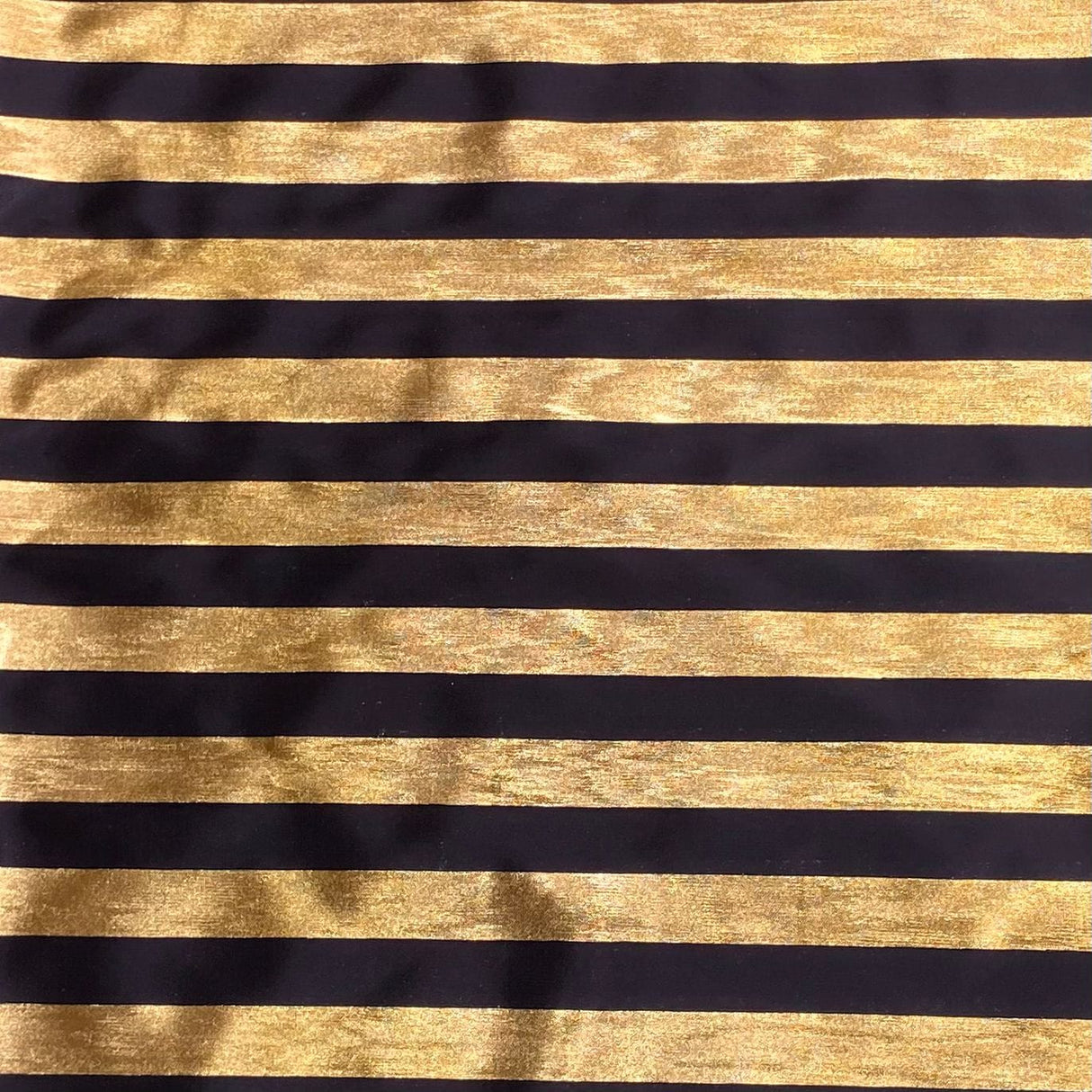 Pound A Metre 3 Metres 3 Metres Luxury Satin Effect Jersey - 55" (Gold & Black)
