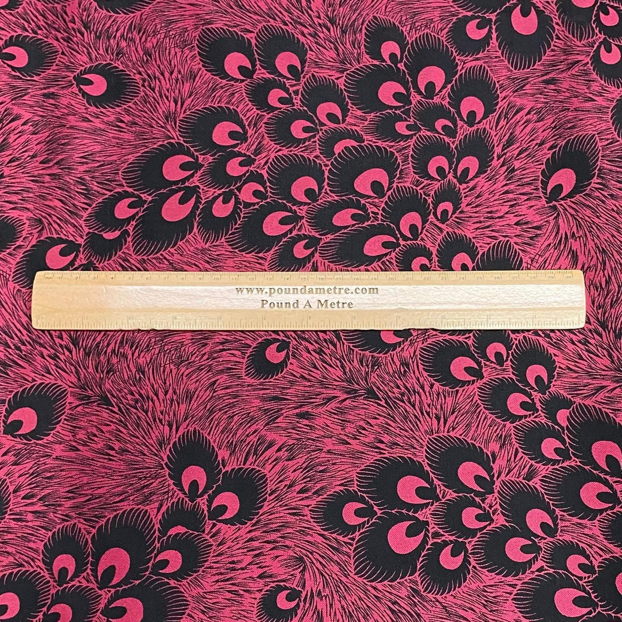 Pound A Metre 3 Metres Luxury Satin-Effect Suede Fabric- 60'' Wide - (Wine Peacock) (EOL)