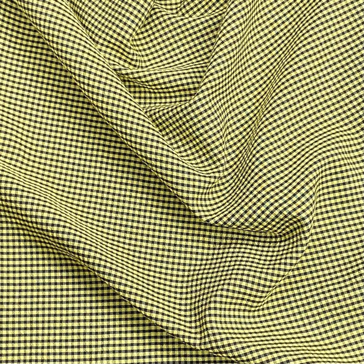 Pound A Metre 3 Metres 3 Metres Luxury Soft Heavy Printed Crepe - 55" Wide (Checks)