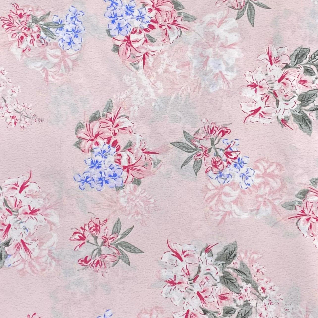 Pound A Metre 3 Metres 3 Metres Luxury Soft Heavy Printed Crepe - 55" Wide (Flower)