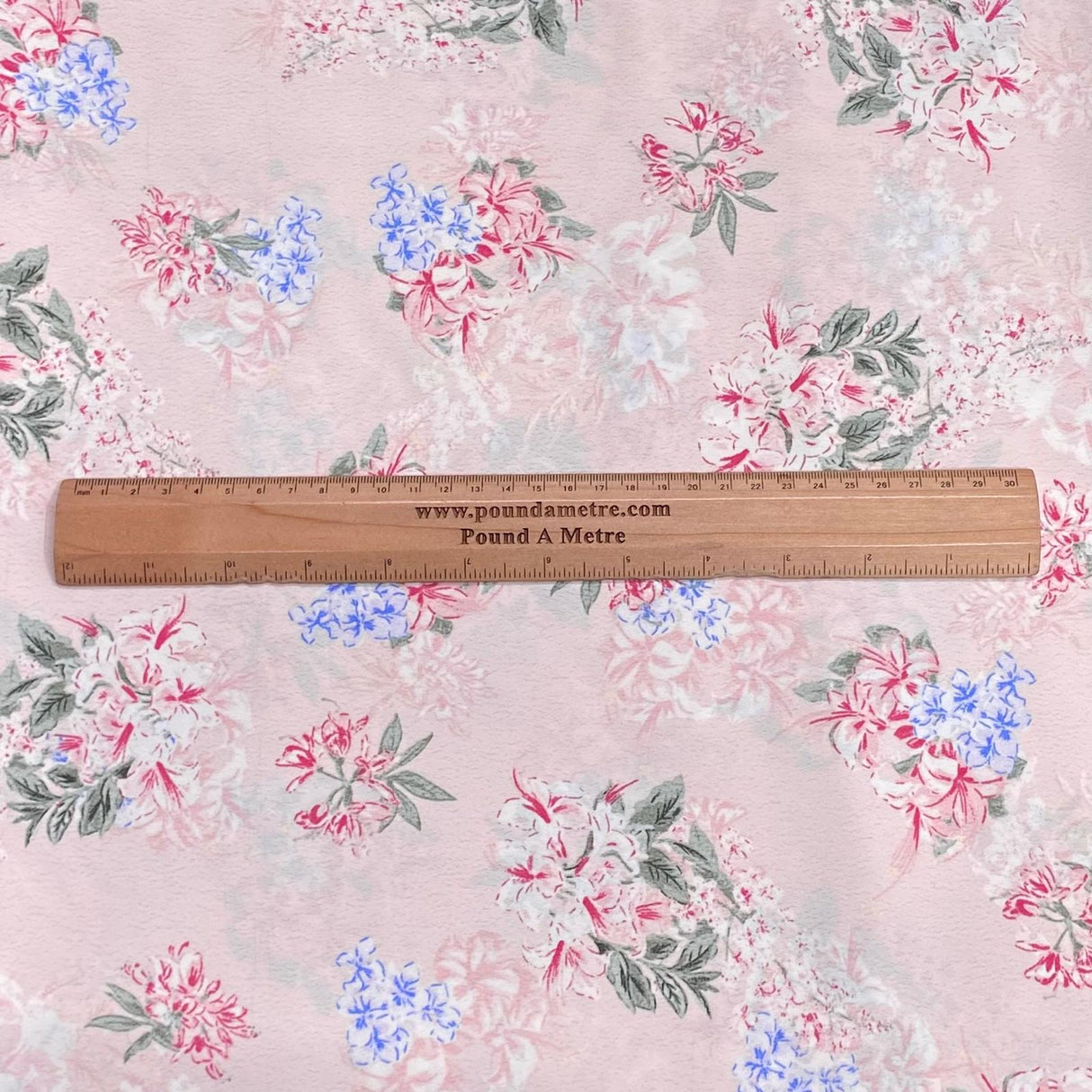 Pound A Metre 3 Metres 3 Metres Luxury Soft Heavy Printed Crepe - 55" Wide (Flower)