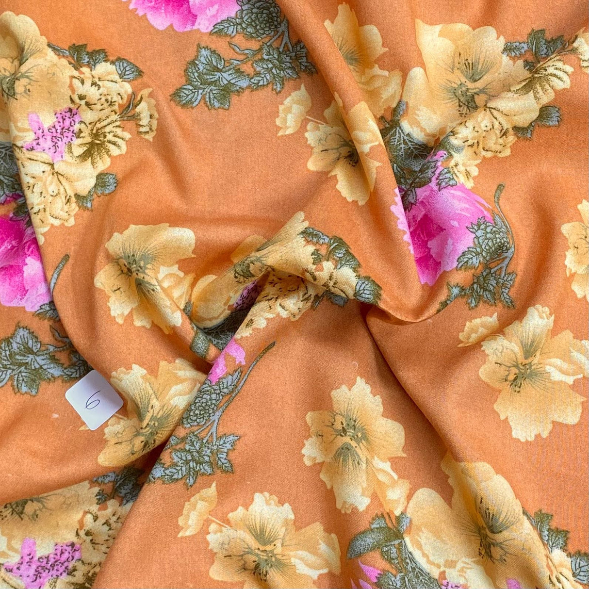 Pound A Metre 3 Metres 3 Metres Luxury Soft Heavy Printed Crepe - 55" Wide (Garden)